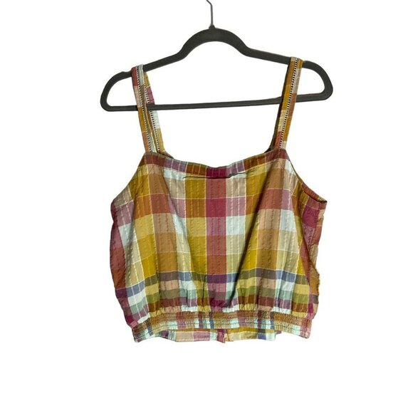 NWT Anthropologie Pilcro Plaid Tank Top-sz 12 - Picture 6 of 13